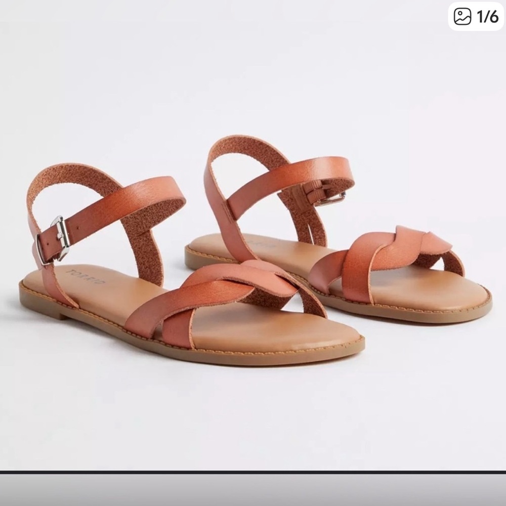 Torrid Ankle Strap Braided Sandal (WW)